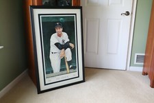 Rare Joe Dimaggio 23x35 Lithograph Artist Proof Armand LaMontagne signed