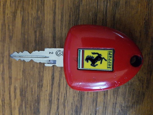 OEM 2005 - 09 FERRARI F430 REMOTE HEAD KEY FOB FCC: P30S4322 (1-BUTTON) FAIR! - Picture 5 of 14