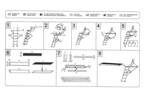 Marabu Models 1/72 SAAB JAS-39 GRIPEN LADDER Photo Etch Detail Set - Picture 2 of 2