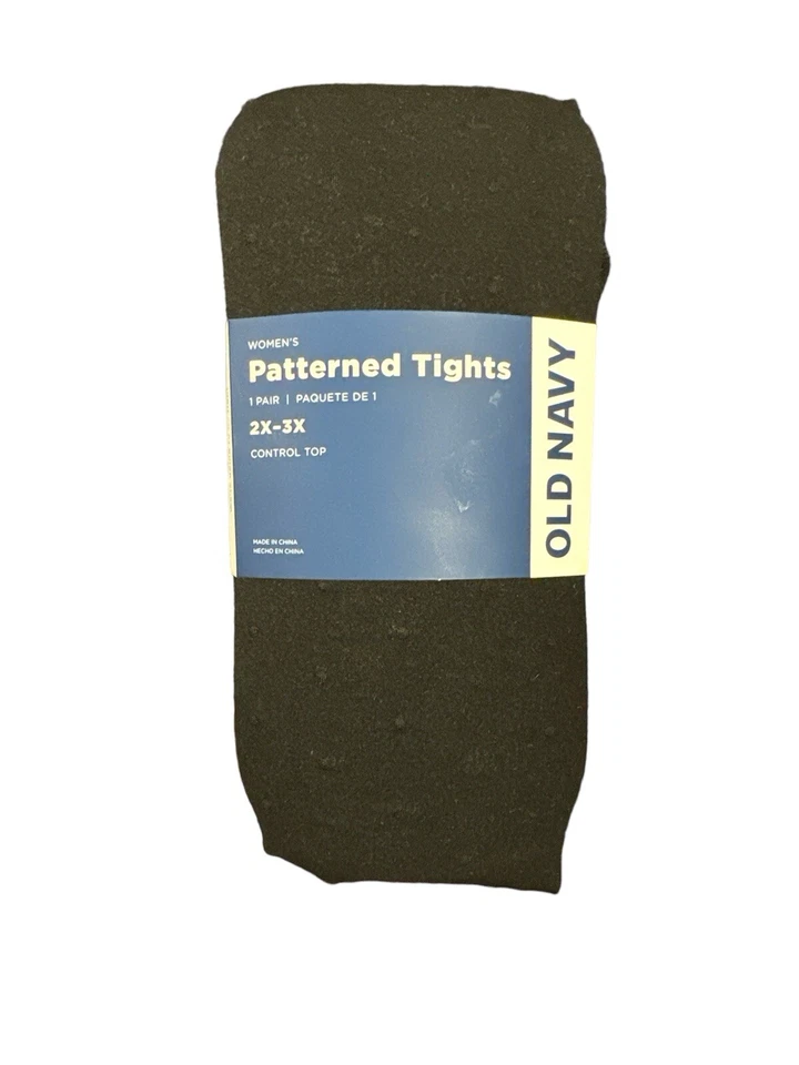 Old Navy Women’s Patterned Control-Top Tights Black Dots Size XS-S M-L or XL-XXL - Image 2 of 3