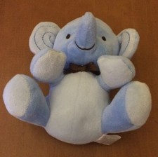 Fisher Price Light Blue Elephant Plush 6"