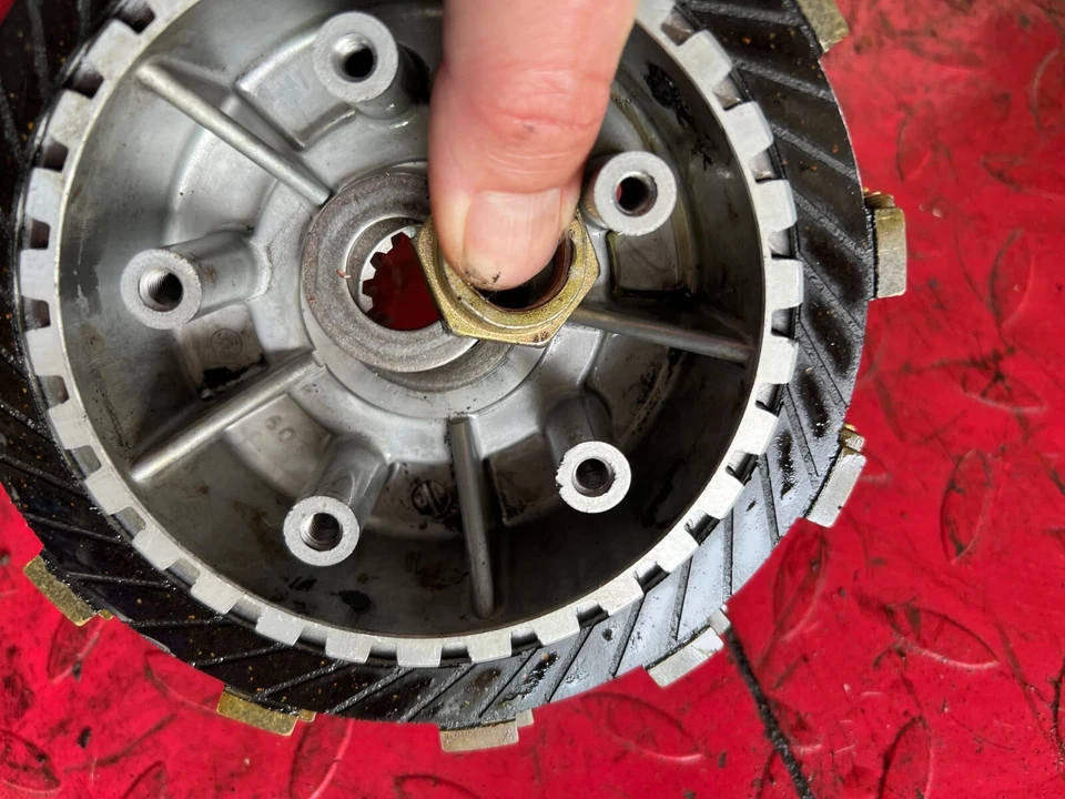 1992 92 Kawasaki Ninja 500 EX500 EX GPZ Clutch Hub + Steels + Fibers Plates - Image 2 of 4