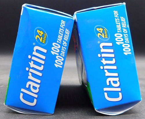 2Pk Claritin 24hr Non-Drowsy Allergy Medicine Tablets 100 Ct Ea Exp: 11/25+ New - Picture 3 of 7