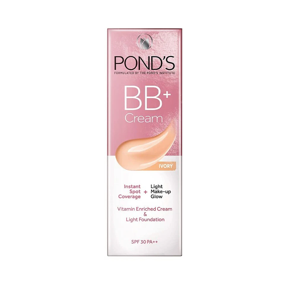 POND'S BB+ Cream, Instant Spot Coverage + Light Make-up Glow, Ivory 9g - Image 3 of 4