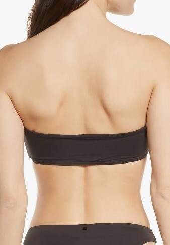 Dolce Vita BLACK Stella Studded Bandeau Bikini Swim Top, US X-Small - Bild 3 von 3