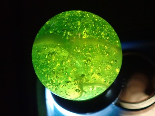 Marbles Rare Peltier Green Surfer / Antiifreeze / Green Fizz 0.603” F - Picture 10 of 12