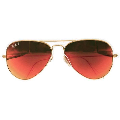 Ray-Ban Sonnenbrille RB 3025 Aviator Large Metal 112/4D Gold Italy 58mm - Bild 6 von 9