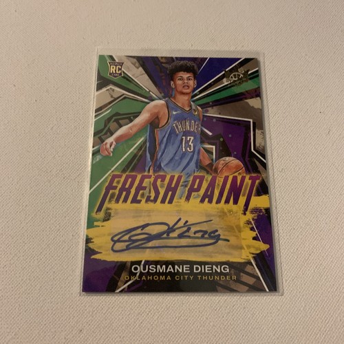 2022-23 Panini Court Kings Ousmane Dieng Rookie Auto vernice fresca /199#FP-ODO OKC - Foto 7 di 8