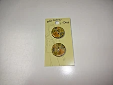 2 Two Hole Flat Belle Buttons By Dritz 100% Real Coconut 7/8"