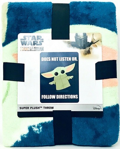 Northwest Group Disney Star Wars The Mandalorian The Child Super Plush Throw - Picture 1 of 2