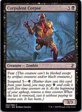 Corpulent Corpse Magic The Gathering Time Spiral Remastered Light Play 