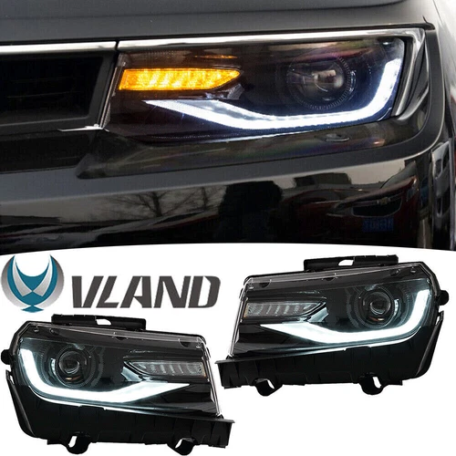 VLAND Dual Beam Scheinwerfer für 2014-2015 Chevrolet Camaro mit Sequentiellen - Bild 1 von 15