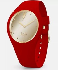 Ice-Watch ICE 019861 Glam Rock Kiss Medium Damenuhr neu Blitz Silikon rot M11