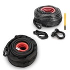  Synthetic Winch Rope 3/8" x 85' + Synthetic Winch Rope + D-Ring Shackle + 
