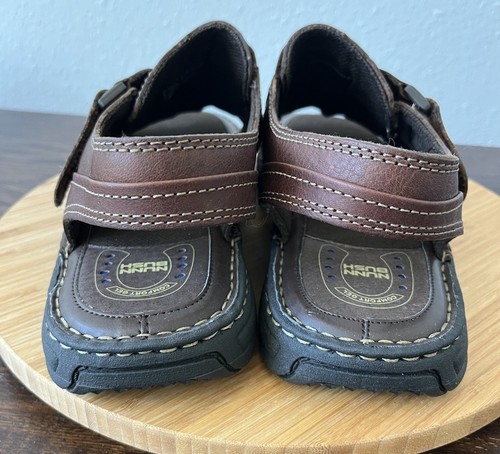 NEW Nunn Bush Brown Leather Sandals Comfort Gel mens 12 M Leather Open Toe - Picture 5 of 9