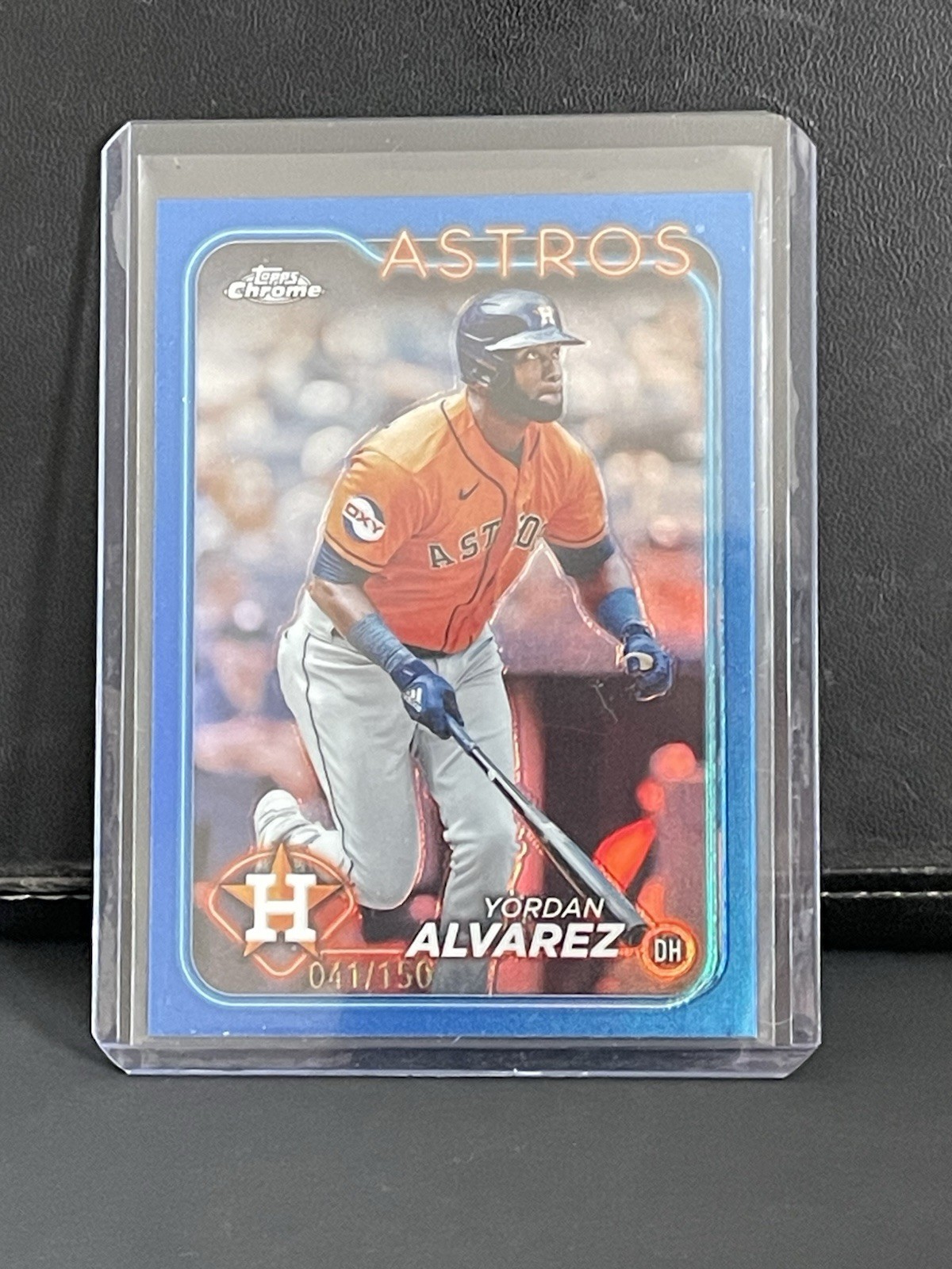 2024 Topps Chrome Yordan Alvarez #170 Blue Refractor 041/150