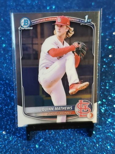 2025 Bowman Prospect Chrome Baseball #BCP-25 Quinn Mathews 1st Cardinals