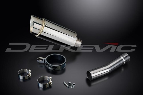 TRIUMPH DAYTONA 2001-2002 200mm ROUND STAINLESS SILENCER EXHAUST KIT - Picture 4 of 4