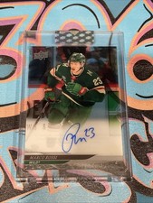 Marco Rossi Auto 2024-25 Upper Deck Clear Cut Minnesota Wild (CH)