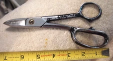 7" Clauss Short Nose Scissors Shears #4877 USA VTG sewing cutter tool