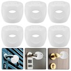  6 PCS Weiße, Kindersichere Knopfabdeckung Kindersicherer Türgriff