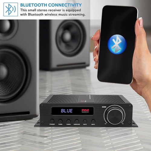 Pyle Wireless Bluetooth Home Audio Amplifier - 100W 5 Channel Theater... - Picture 6 of 7