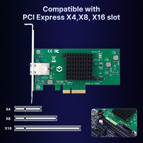 10Gbps PCIe Netzwerkkarte AQC113 Chip RJ45 10G/5G/2.5G Ethernet Desktop Adapter - Bild 6 von 11