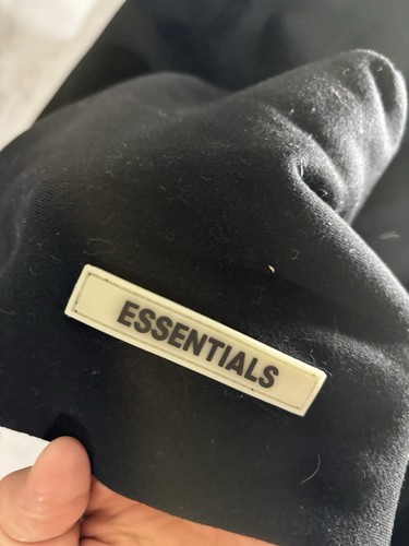 Fear of God Essentials Black Hoodie Oversized Faded Men’s Size Large Streetwear - Picture 5 of 6