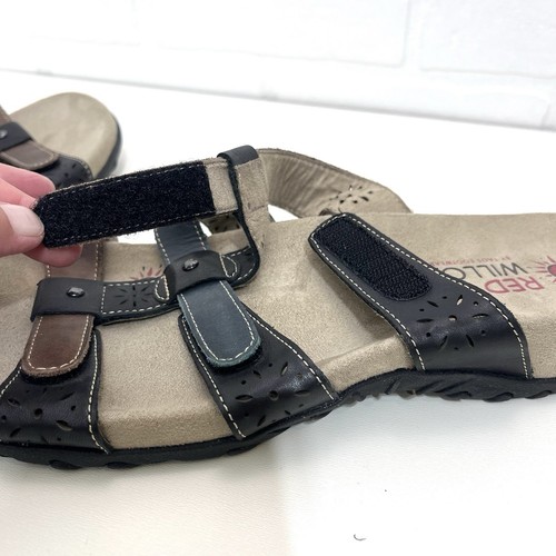 Taos Red Willow Womens Leather Slip On Hook & Loop Sandals US 10 EU 41 Keepsake - Picture 4 of 9