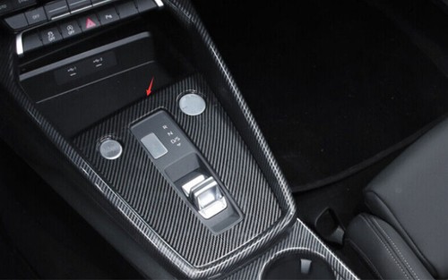 Carbon Fiber ABS Middle Console Gear Shift Frame Trim Fit For Audi A3 2022~2023 - Picture 5 of 9