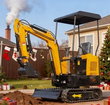 MMS 3307lb 1.5 Ton Mini Excavator 13.5HP Tracked Crawler B&S Gasoline Engine