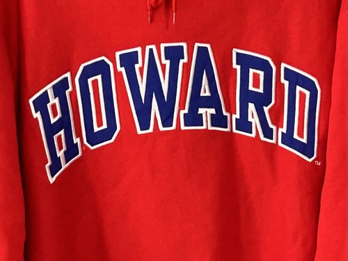 Howard University Hoodie Sweatshirt Rot Varsity Letters Steve & Barry’s XL LESEN - Bild 4 von 9