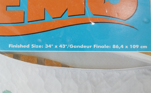 Janlynn Finding Nemo Dory 2005 bebé edredón estampado punto de cruz kit Disney ¡Nuevo! - Imagen 4 de 11