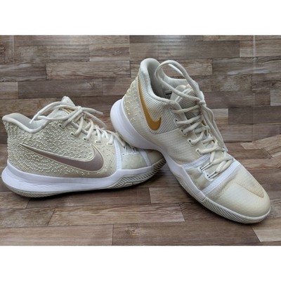 Nike Kyrie 3 Finals Men's Size US 8 White Gold Basketball