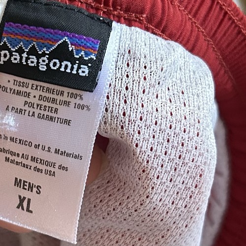Patagonia Shorts Mens XL Red Baggies Logo Hybrid Swim Trunks Pocket - Picture 8 of 8