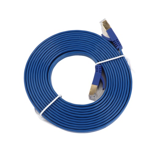 Cat 7 Ethernet Cable Bandwidth Flat Internet Network LAN Patch Cord UK - Afbeelding 6 van 8
