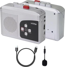 Portable Stereo Walkman Cassette Recorder Player, Converter Cassette to MP3 via