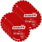 Freud D0624A Diablo 6 1/2 Inch 24T ATB Framing Saw Blades 10 Pack