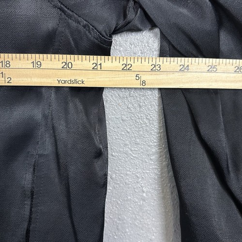 NWT Harlowe & Graham Jacket Womens Large Floral Embroidered Bomber Black Satin - Picture 8 of 12