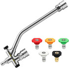 Foam Cannon Dual Connector Accessory for Pressure Washer Kit, 1/4'' Quick Connec