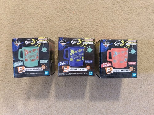 Splatoon 3 Bandai Ichiban Kuji Prize x10 - New! Towels, Mugs, Stickers, Keychain - Picture 6 of 13
