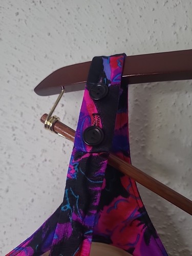 Vintage USA Maxine Of Hollywood Tropical One Piece Swimsuit 16 PINUP Pointy Bra - Bild 9 von 12