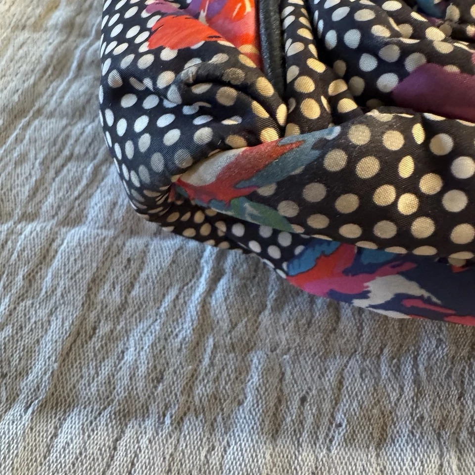 Betsey Johnson Mini Backpack Polka Dot and Pink Rose Gold Hardware - Image 4 of 4