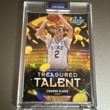 🔥2024-25 Bowman Chrome U Sapphire Cooper Flagg Treasured Talent SSP Duke Mavs🔥
