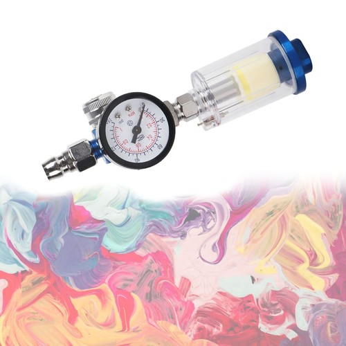 1/4in Air Regulator Gauge Oil Water Separator Filter Kit For Spray Painting - Picture 7 of 7