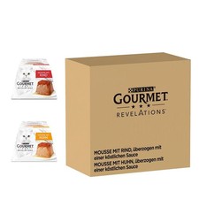 Gourmet Revelations Mousse Rind und Huhn 48 x 57 g Katzenfutter nass mix