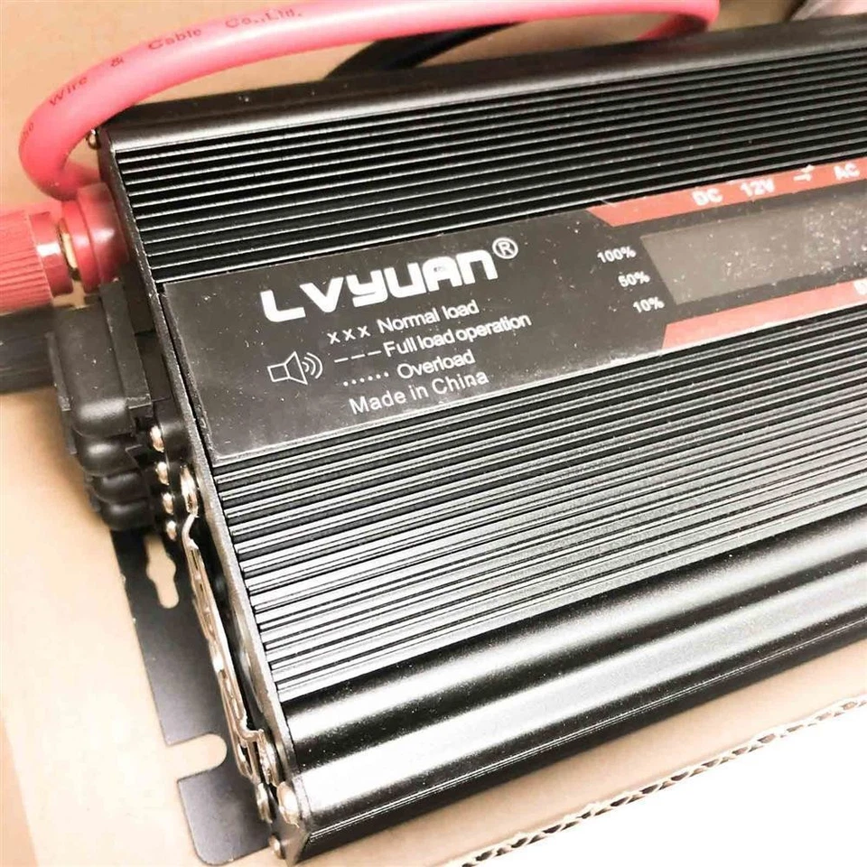 Spannungswandler 12V 230V 1500W 3000 Watt Wechselrichter LCD | stromumwandler - Image 2 of 4