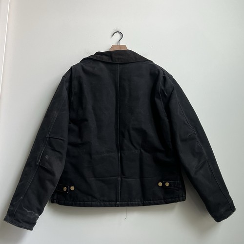 Cuello de pana forrado con edredón Carhartt Arctic vintage (años 90) J02 negro Distress 52 - Imagen 10 de 13