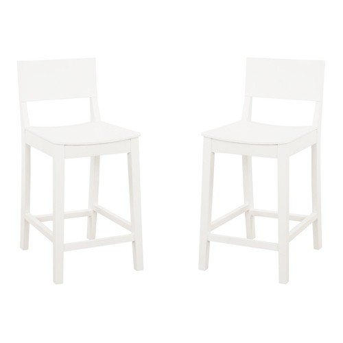Indoor Thekenhocker 2er Set Rubberwood Modernes Design 350lbs Kapazität Neu - Bild 5 von 11