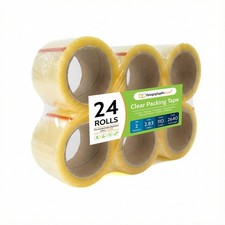 24 Rolls Shipping Packaging Box Packing Sealing Tape 3" x 110 Yard 330FT